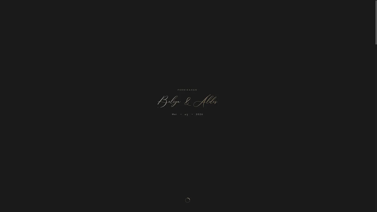 Wedding Invitation — screen 1 of 4
