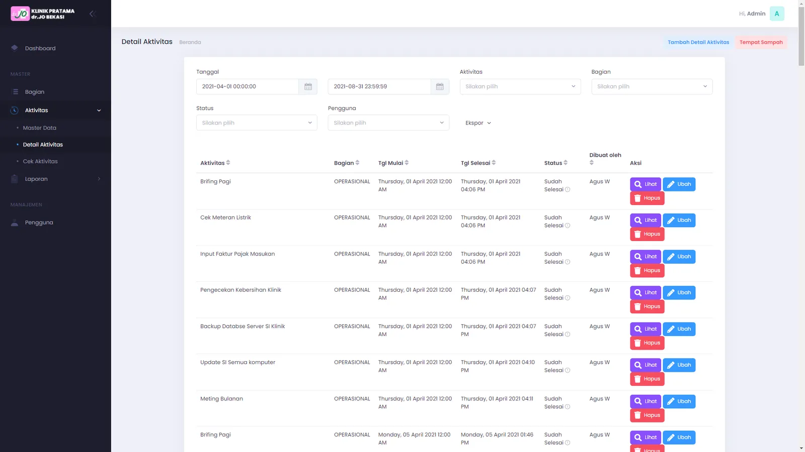 Activity Scheduler — screen 4 of 12