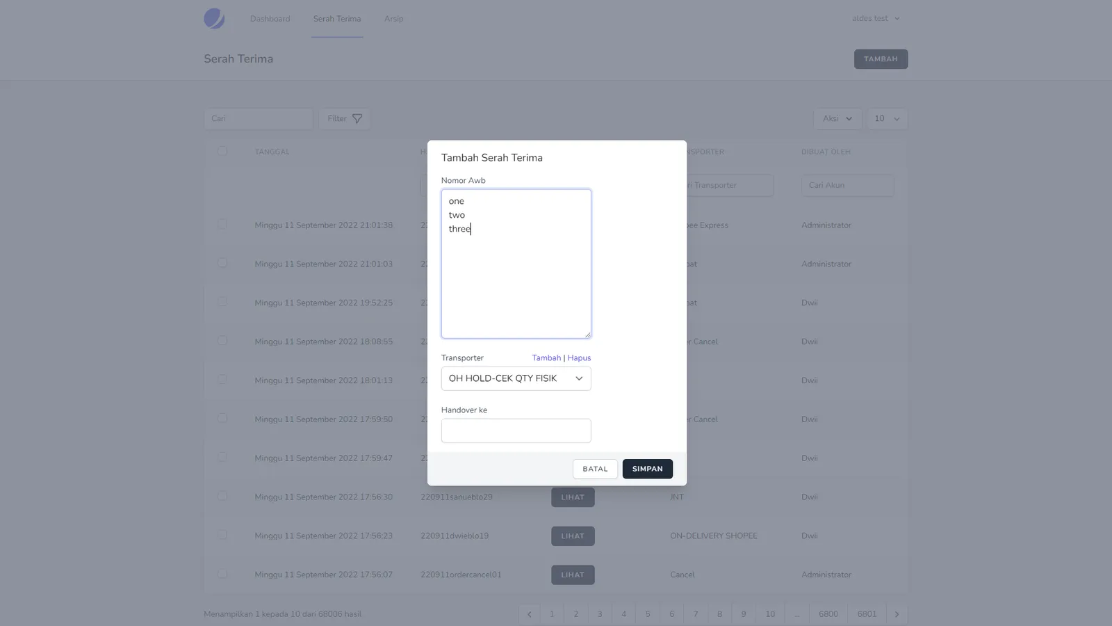 Handovers & Filing — screen 5 of 11