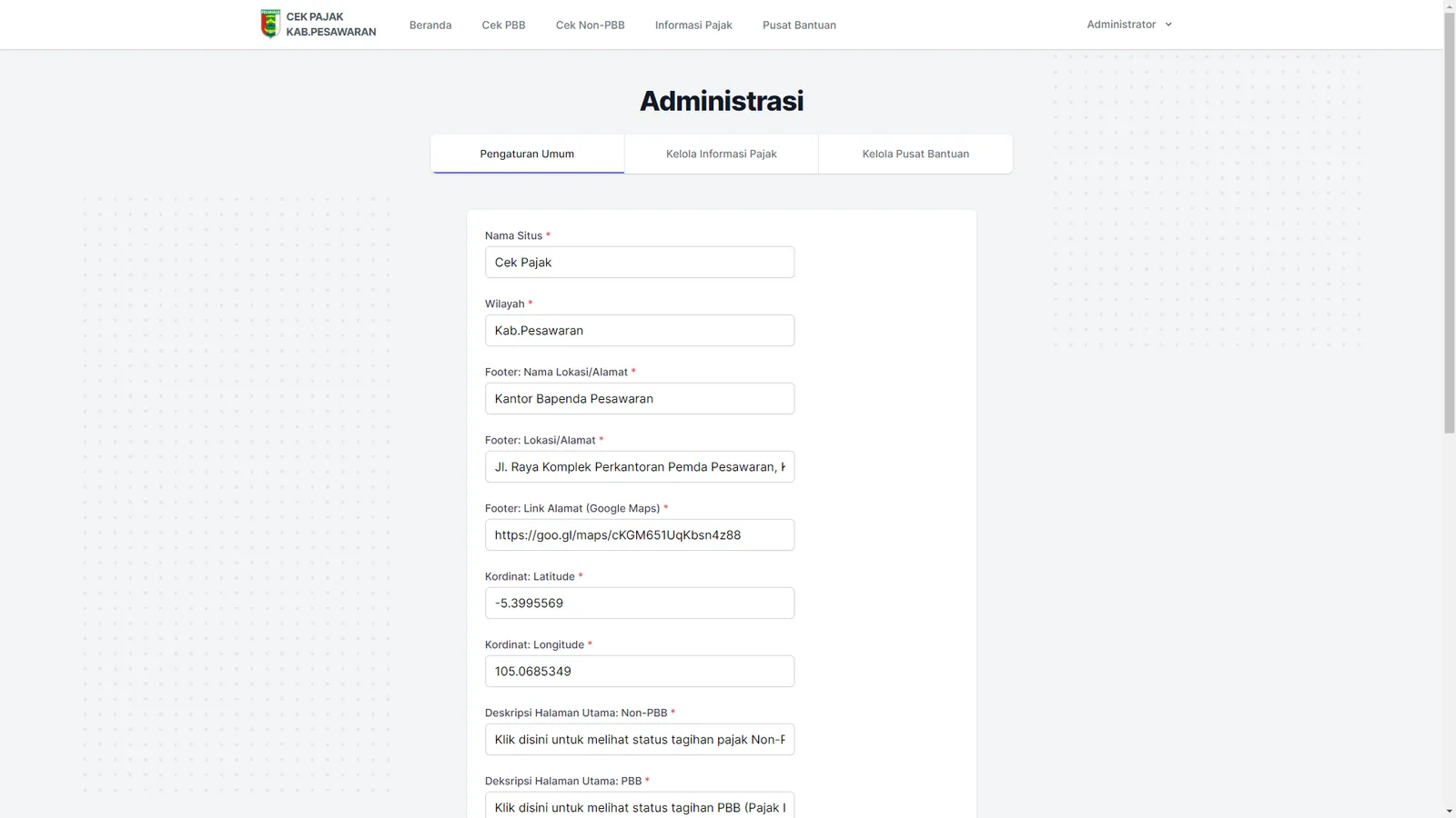 Pesawaran Tax Checker — screen 6 of 15
