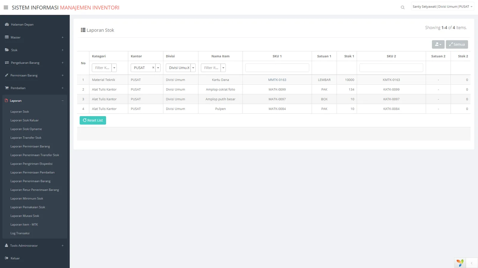 Enterprise Inventory — Jasa Raharja — screen 7 of 7