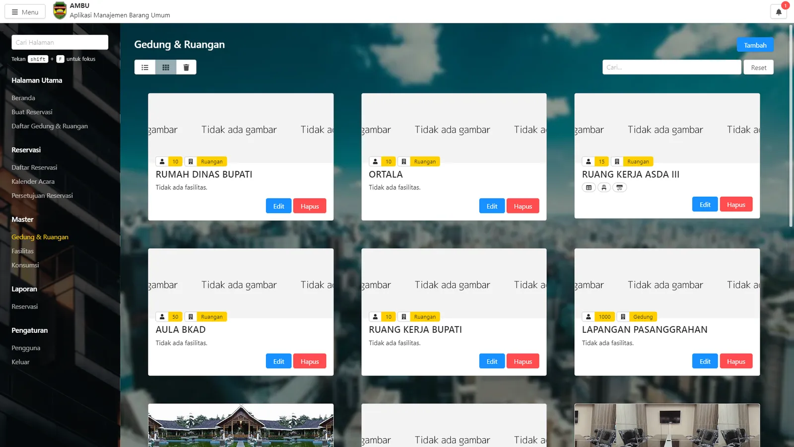 Public Facility Reservation — screen 11 of 16