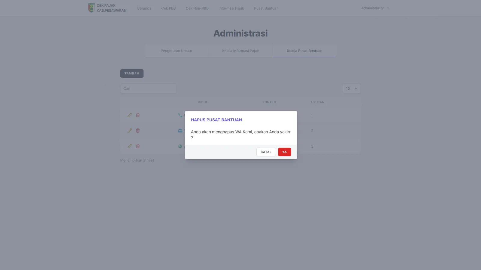 Pesawaran Tax Checker — screen 14 of 15